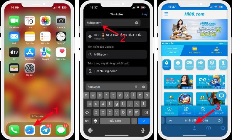 Hướng Dẫn Tải App Hi88 Về Điện Thoại Android và IOS 3 Download Hi88 về điện thoại iOS theo hướng dẫn bên trên